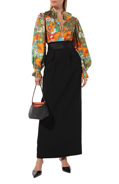 Шелковая блузка the north face x gucci GUCCI, арт. 671137 ZAHQ6, фото 2