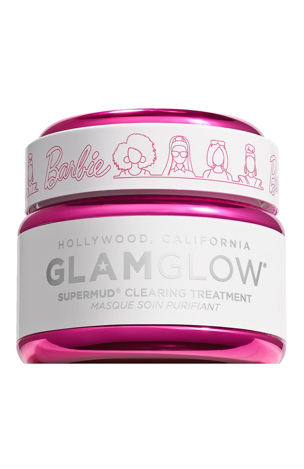 Маска для лица supermud clearing treatment barbie limited edition (50g) GLAMGLOW бесцветного цвета по цене 4990 руб., арт. 889809011192, фото 1 Маска для лица supermud clearing treatment barbie limited edition (50g) GLAMGLOW, арт. 889809011192, фото 1