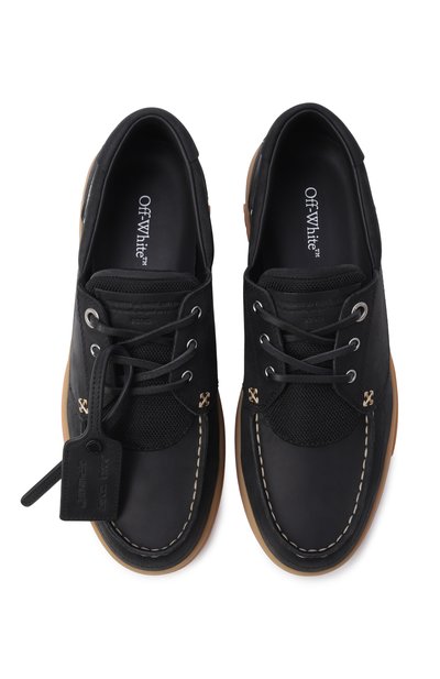 Кожаные топсайдеры snoooafer OFF-WHITE, арт. 0MIY001F25LEA0011061, фото 5