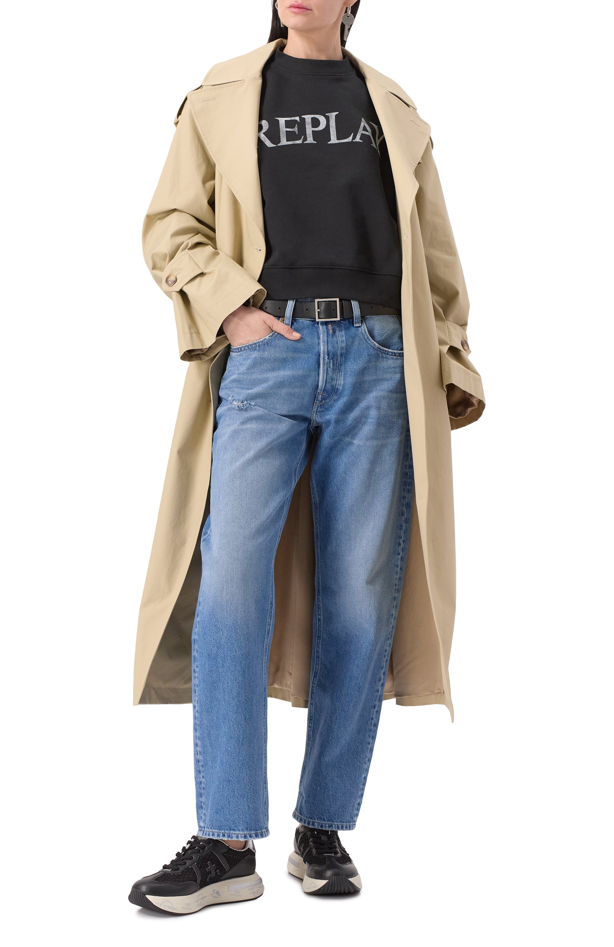 Хлопковый свитшот REPLAY, арт. W3461A.000.23802, фото 2