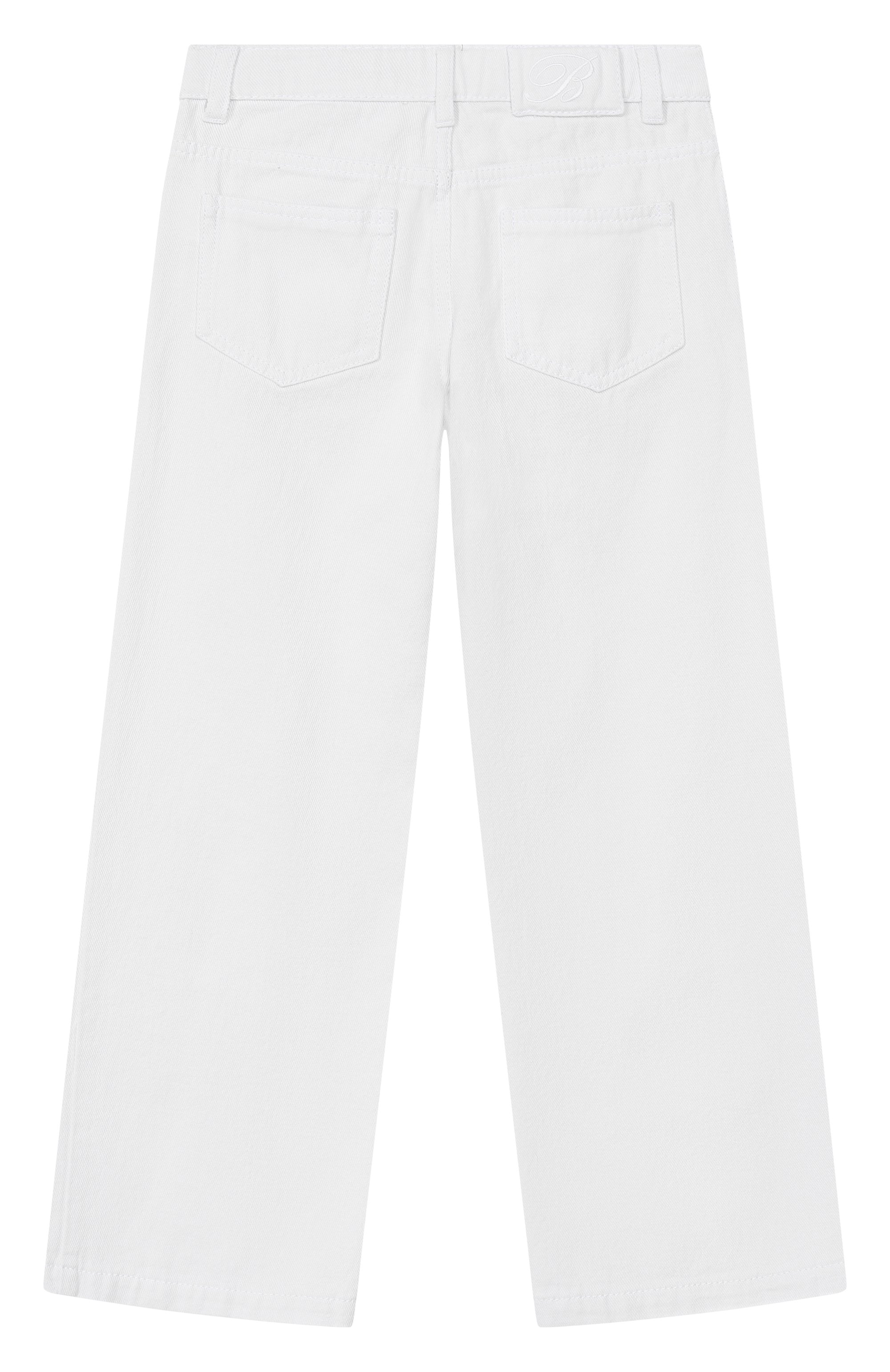 Джинсы BLUMARINE белого цвета по цене 24150 руб., арт. BFPA0390/CF050_001, фото 2 Джинсы BLUMARINE, арт. BFPA0390/CF050_001, фото 2