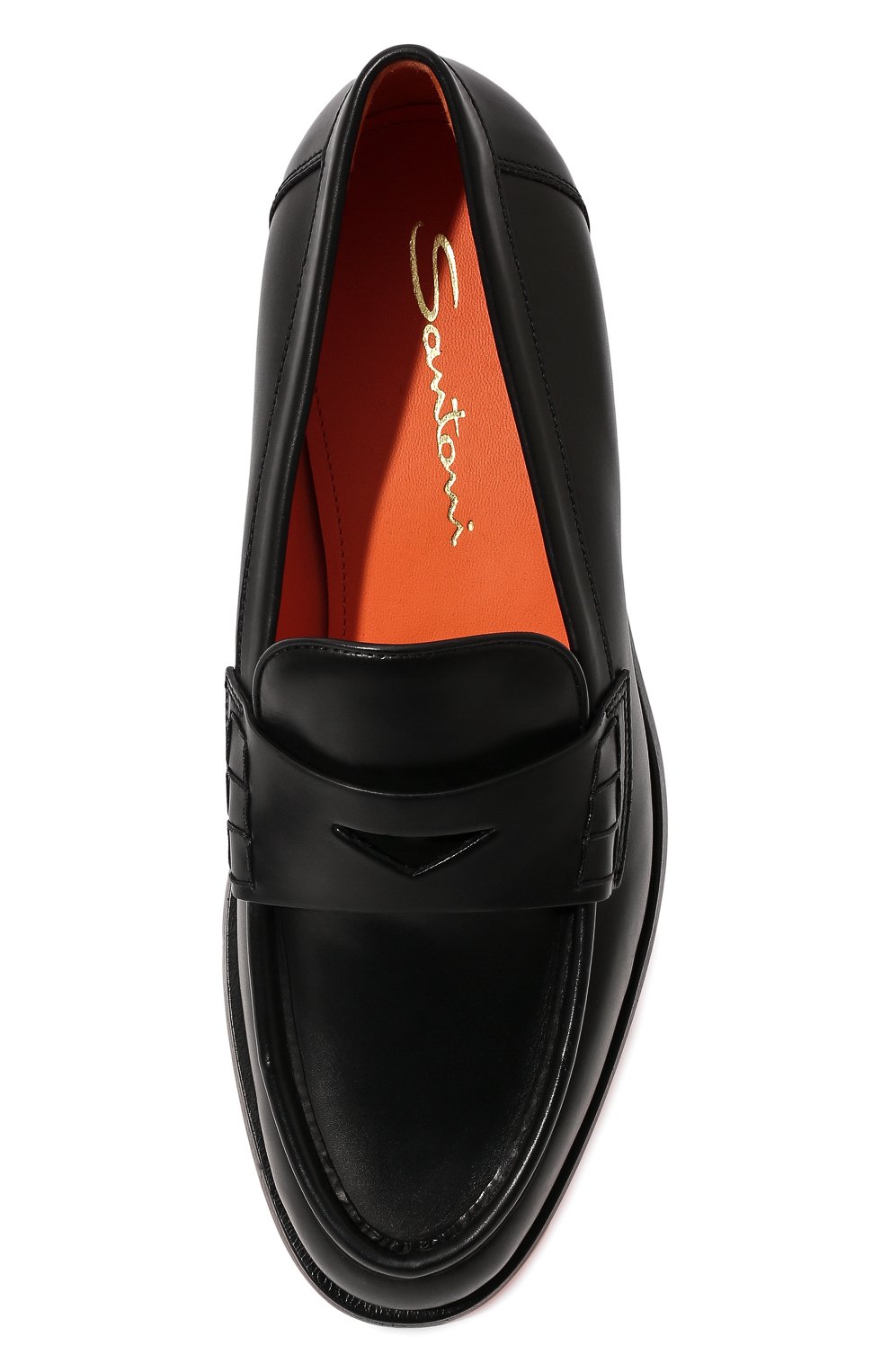 Кожаные пенни-лоферы SANTONI, арт. WUQC59462BA2BBCKN01, фото 6