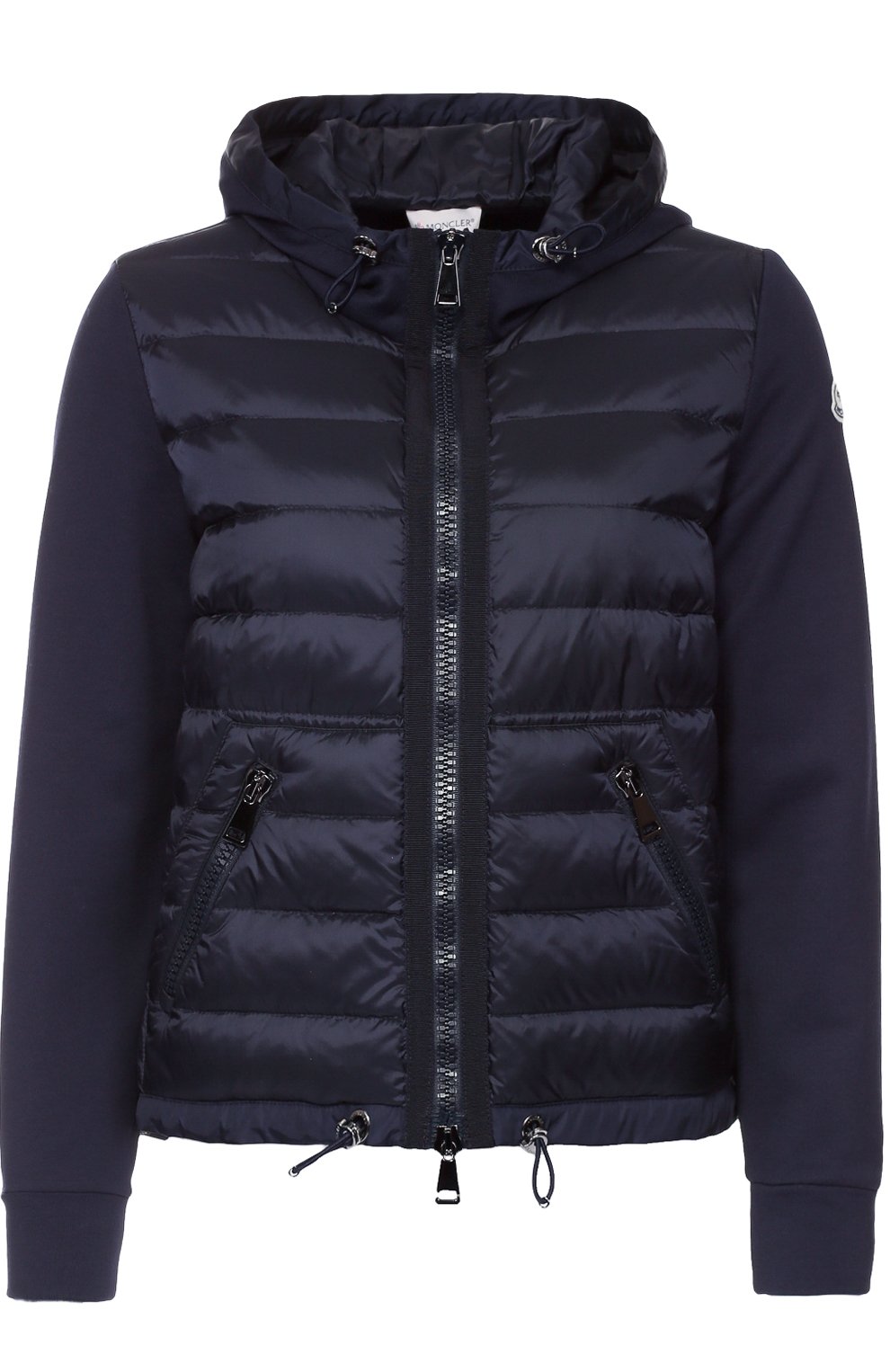 Куртка асимметричного кроя с пуховой вставкой и капюшоном MONCLER, арт. B2-093-84960-00-80449, фото 1