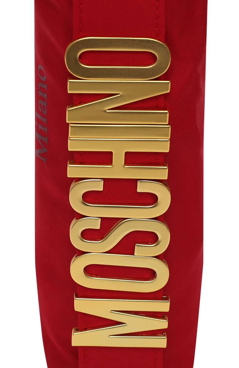 Женский складной зонт MOSCHINO красного цвета, арт. 8021-0PENCL0SE | Фото 5 (Материал: Металл, Текстиль, Синтетический материал; Региональные ограничения белый список (Axapta Mercury): RU; Нос: Не проставлено)