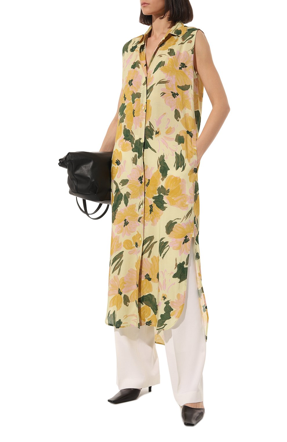 Платье из вискозы DRIES VAN NOTEN желтого цвета по цене 79950 руб., арт. 231-011036-6268, фото 2 Платье из вискозы DRIES VAN NOTEN, арт. 231-011036-6268, фото 2
