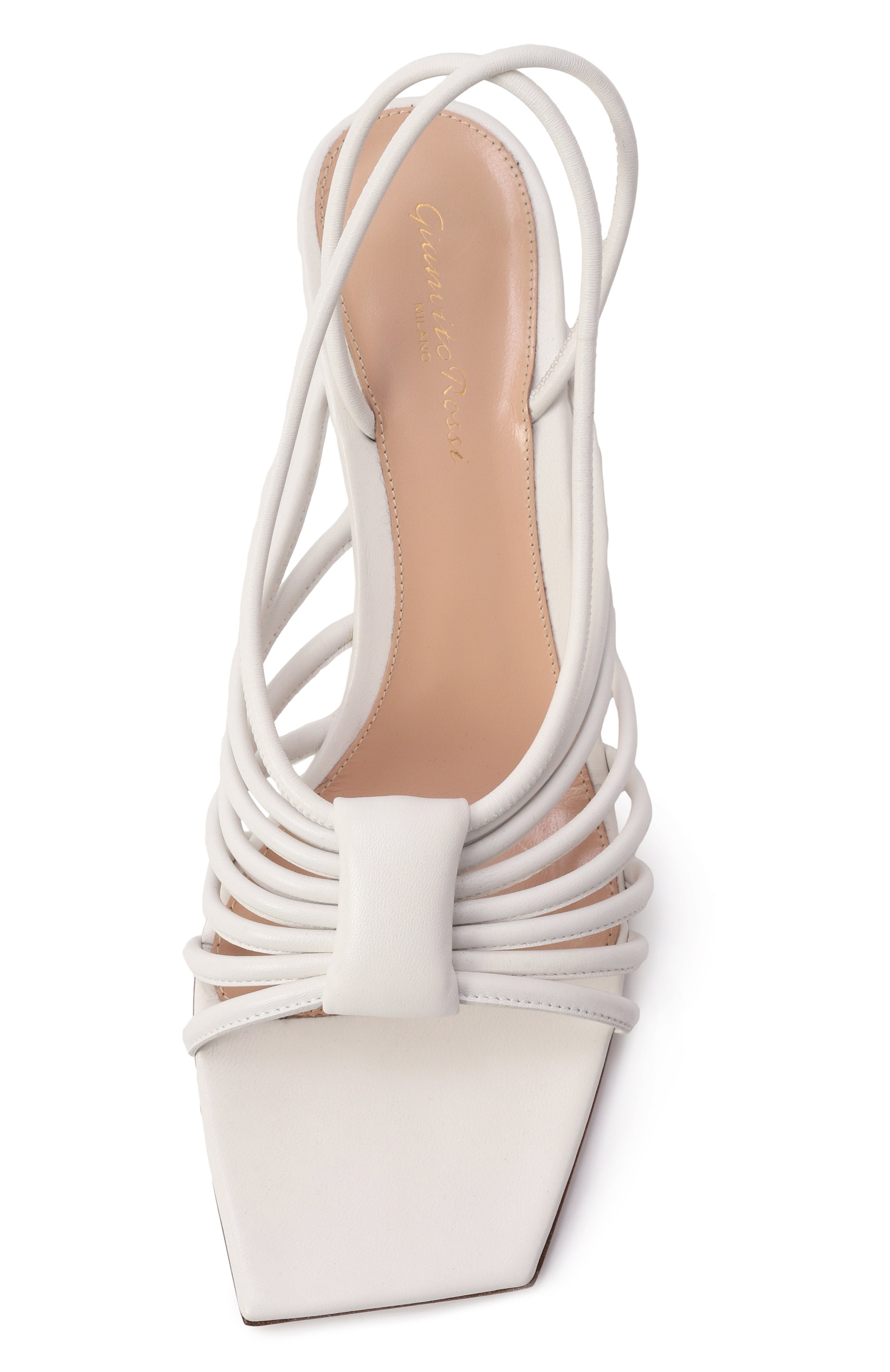 Кожаные босоножки hellen GIANVITO ROSSI, арт. G32486.55RIC.NAPBIAN, фото 6