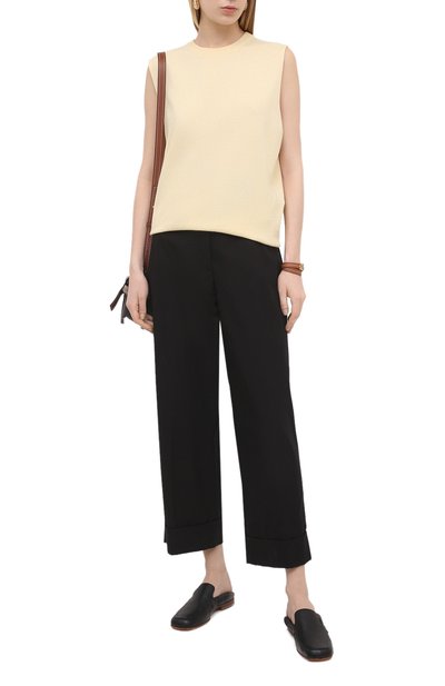 Брюки из хлопка и вискозы DRIES VAN NOTEN, арт. 211-10903-2109, фото 2