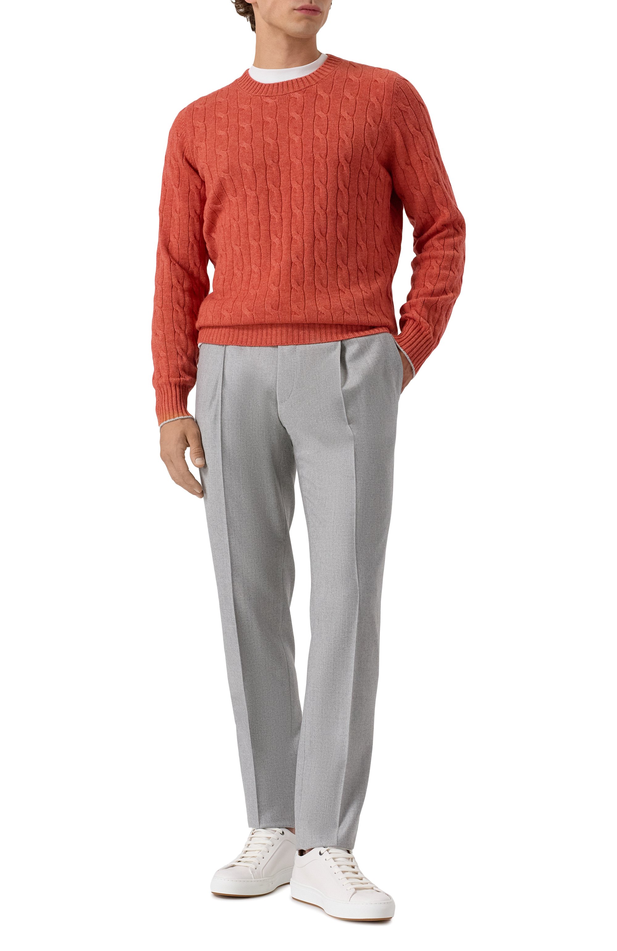 Шерстяные брюки CORNELIANI, арт. 265B03-2618581, фото 2