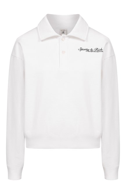 Женское хлопковое поло SPORTY AND RICH, арт. ST07261325WH01