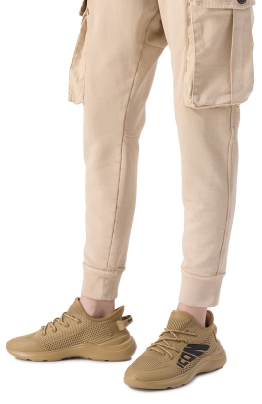 Текстильные кроссовки Fly Dsquared2 SNW0287/59204345 Бежевый  SNW0287/59204345 Фото 3