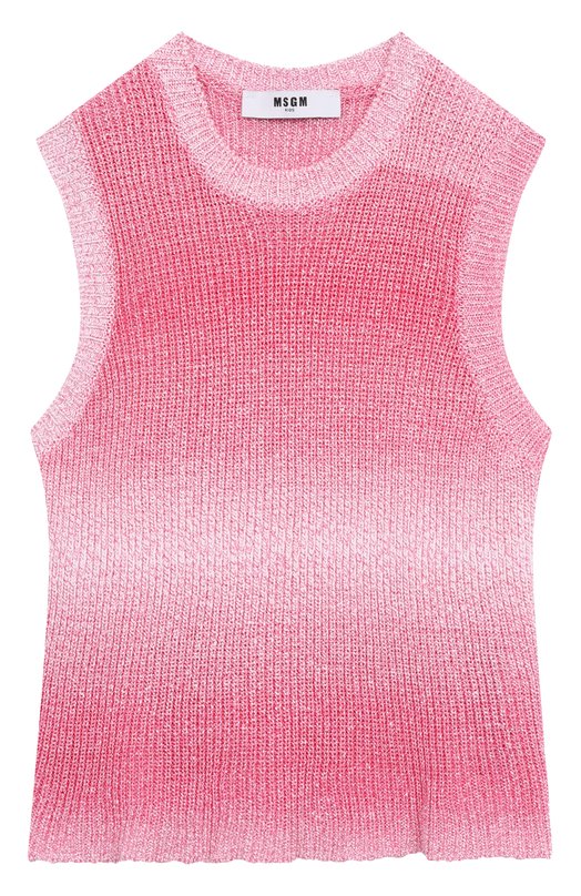 

Хлопковый топ MSGM kids, Розовый