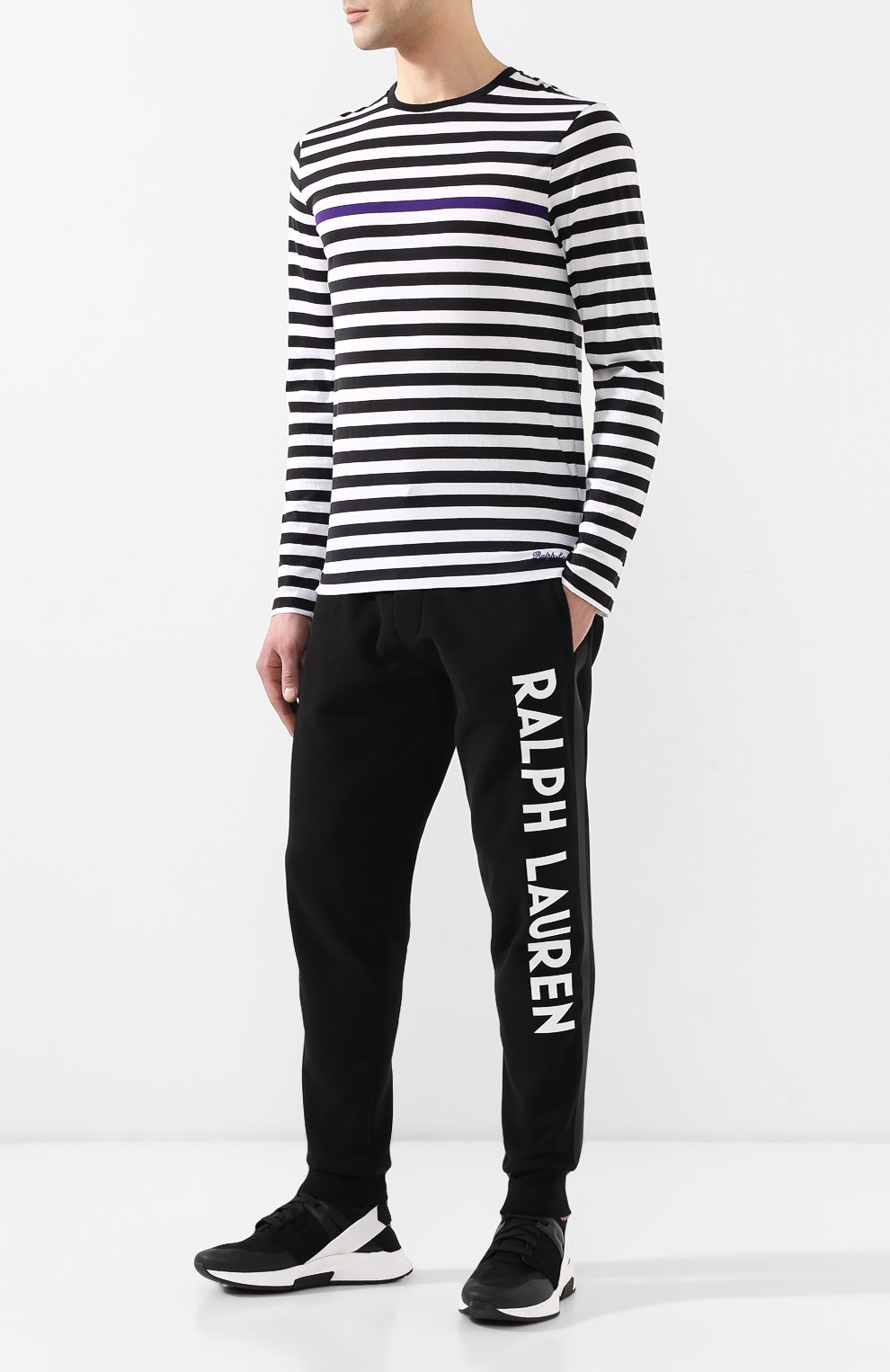 Хлопковые джоггеры RALPH LAUREN, арт. 790736407, фото 2