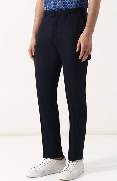 Шерстяные брюки-карго INCOTEX, арт. 1AG069-5088S, фото 3