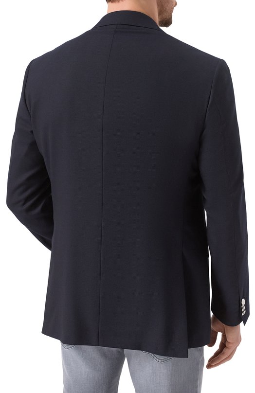 Шерстяной пиджак Corneliani 256008-2518475 Синий  256008-2518475 Фото 6