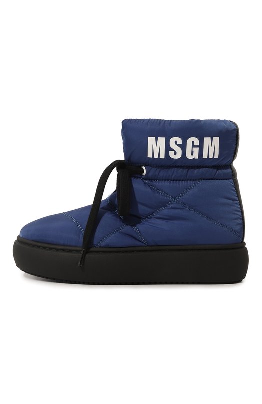 Утепленные сапоги MSGM kids Синий, фото 2