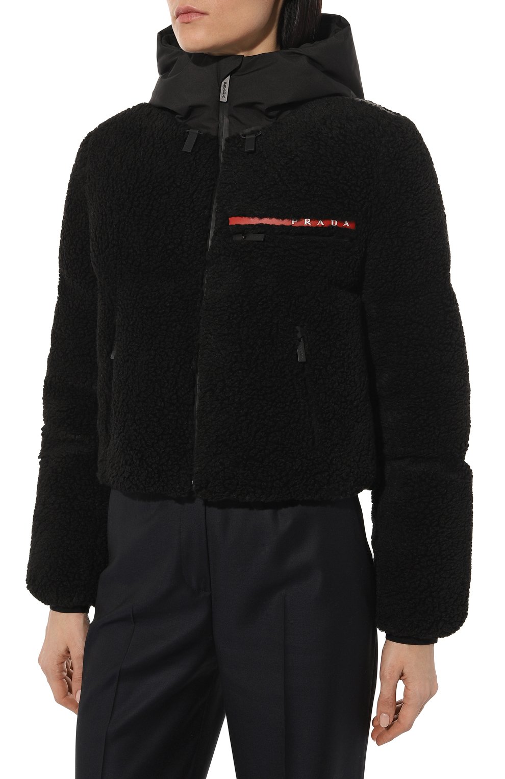 Куртка prada linea rossa PRADA черного цвета по цене 270000 руб., арт. 291986-1ZOB-F0002-212, фото 3 Куртка prada linea rossa PRADA, арт. 291986-1ZOB-F0002-212, фото 3