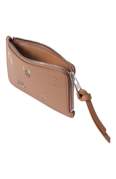 Кожаный футляр для кредитных карт loewe x louis wain LOEWE коричневого цвета по цене 59950 руб., арт. C643Z40XAH, фото 3 Кожаный футляр для кредитных карт loewe x louis wain LOEWE, арт. C643Z40XAH, фото 3