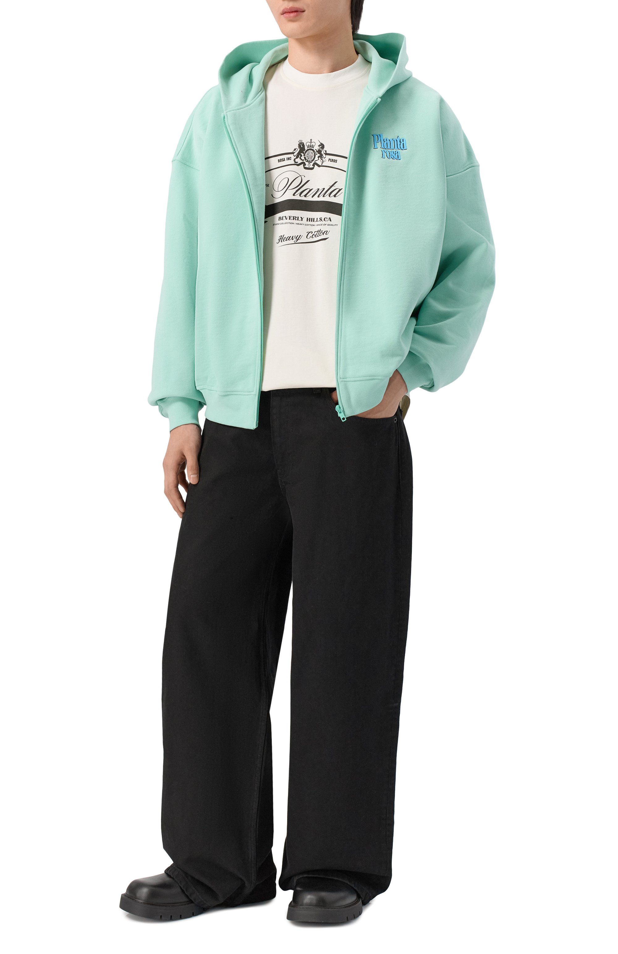 Хлопковая футболка PLANTA ROSA, арт. PR/T01/BEVERLY-GLORY/280, фото 2