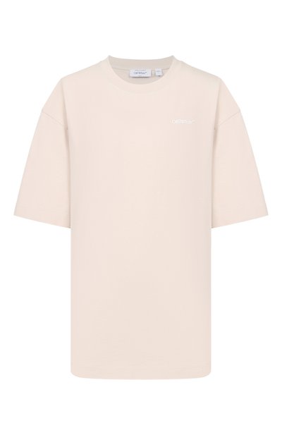 Женская хлопковая футболка OFF-WHITE,  арт. 0WAA13FS26JER001