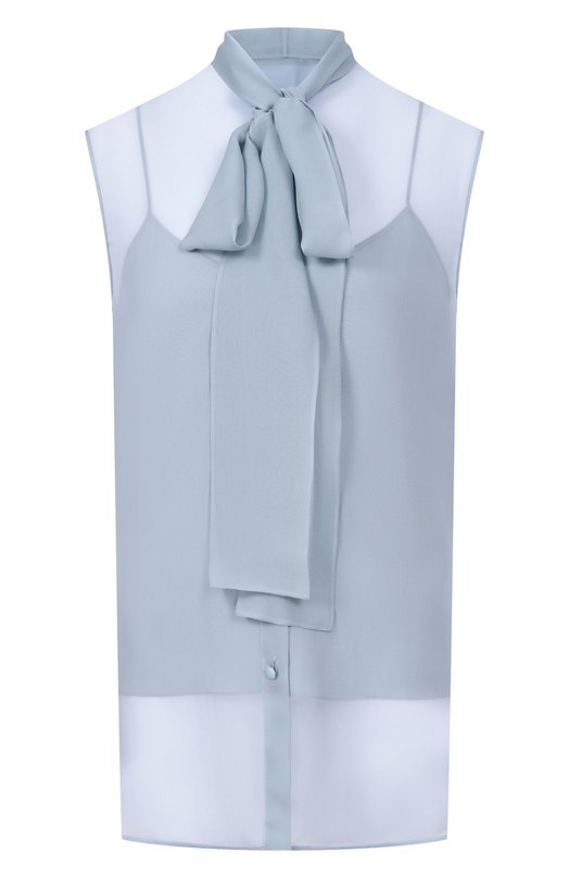 Шелковая блузка MVST M26.2PW.B018/F136 CHIFF0N Голубой M26.2PW.B018/F136 CHIFF0N