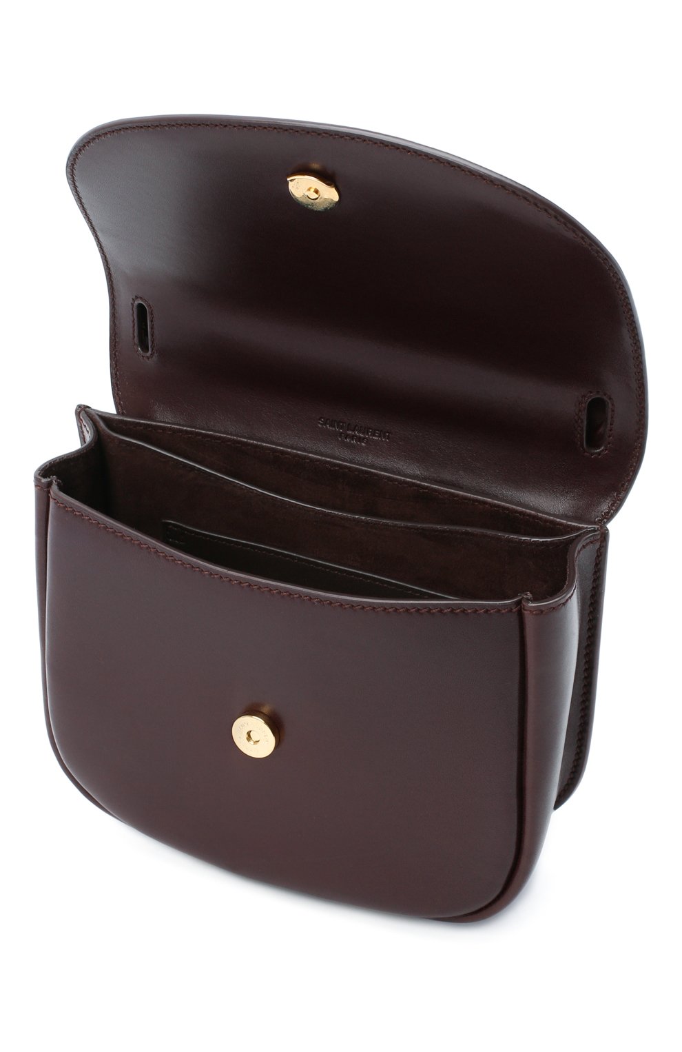 Сумка kaia small SAINT LAURENT бордового цвета по цене 188000 руб., арт. 631564/10F1W, фото 4 Сумка kaia small SAINT LAURENT, арт. 631564/10F1W, фото 4