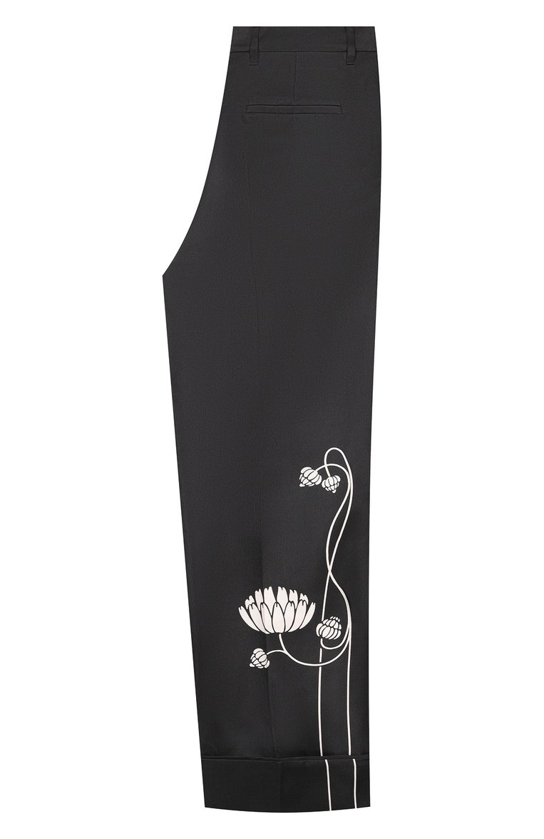 Шелковые брюки PRADA, арт. P205E-1XZY-F0967-202, фото 3