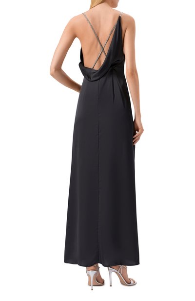 Атласное платье HUGO черного цвета по цене 33950 руб., арт. 50546784, фото 3 Атласное платье HUGO, арт. 50546784, фото 3