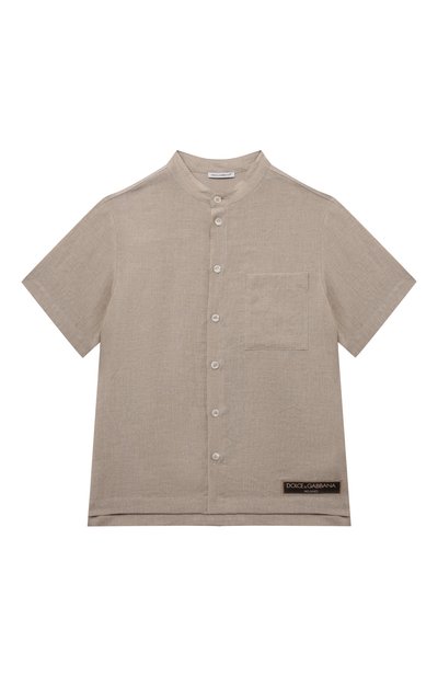 Льняная рубашка DOLCE & GABBANA, арт. L44S02/G7NWR