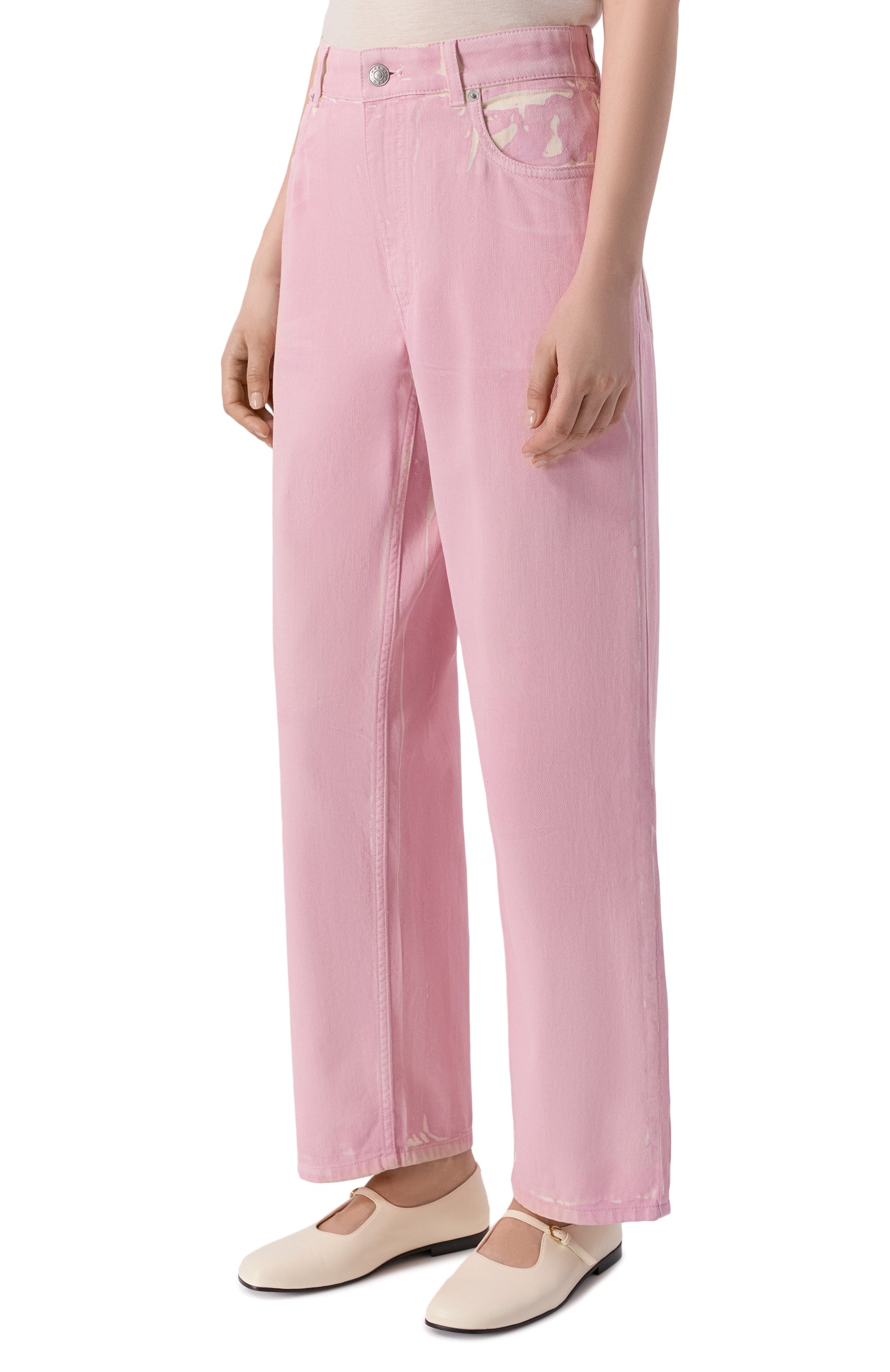 Джинсы MARNI розового цвета по цене 113000 руб., арт. PAJD0563A1/USCY64, фото 3 Джинсы MARNI, арт. PAJD0563A1/USCY64, фото 3