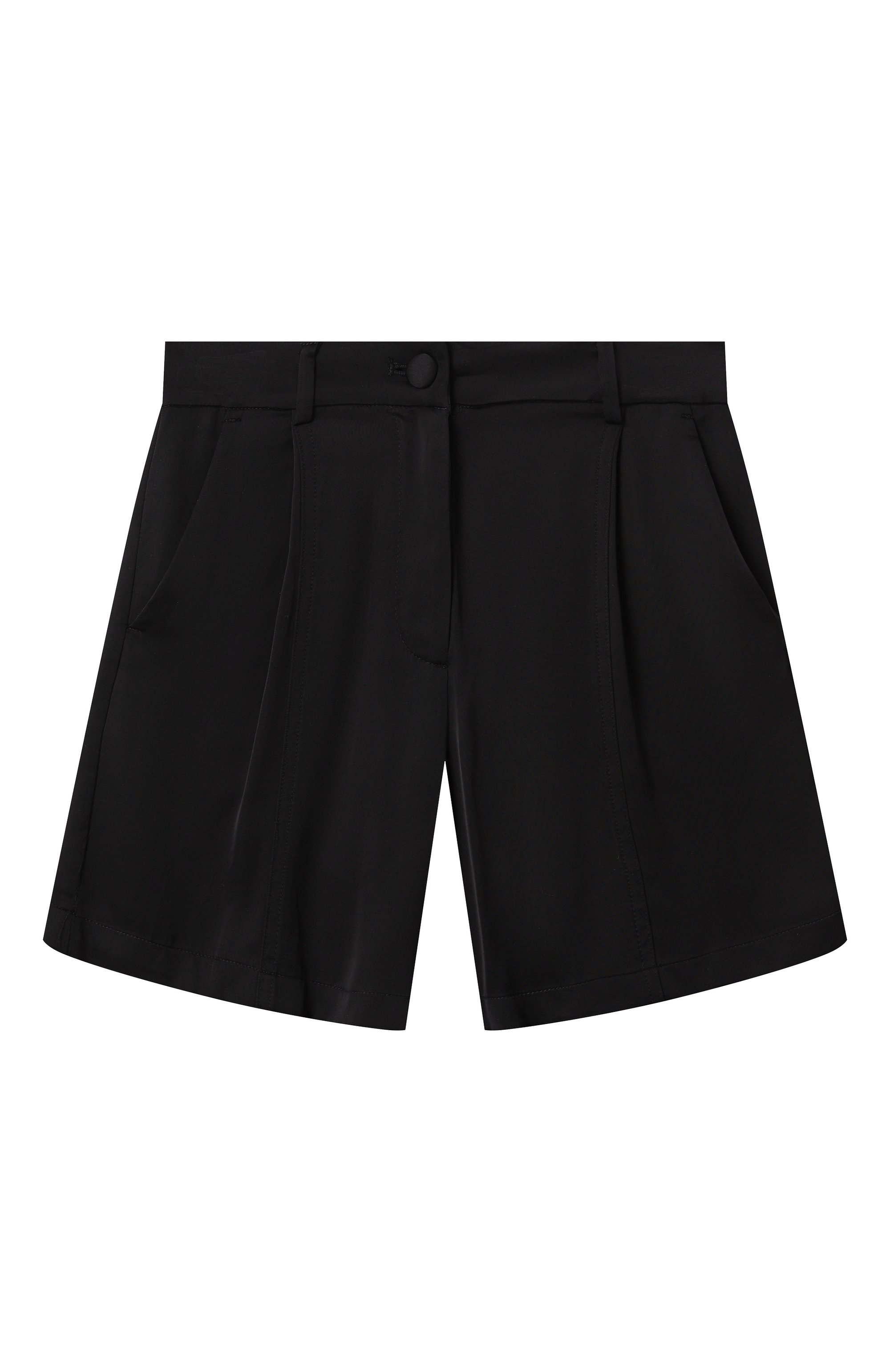 Шорты из вискозы N21 черного цвета по цене 19200 руб., арт. N2101C/N0397, фото 1 Шорты из вискозы N21, арт. N2101C/N0397, фото 1