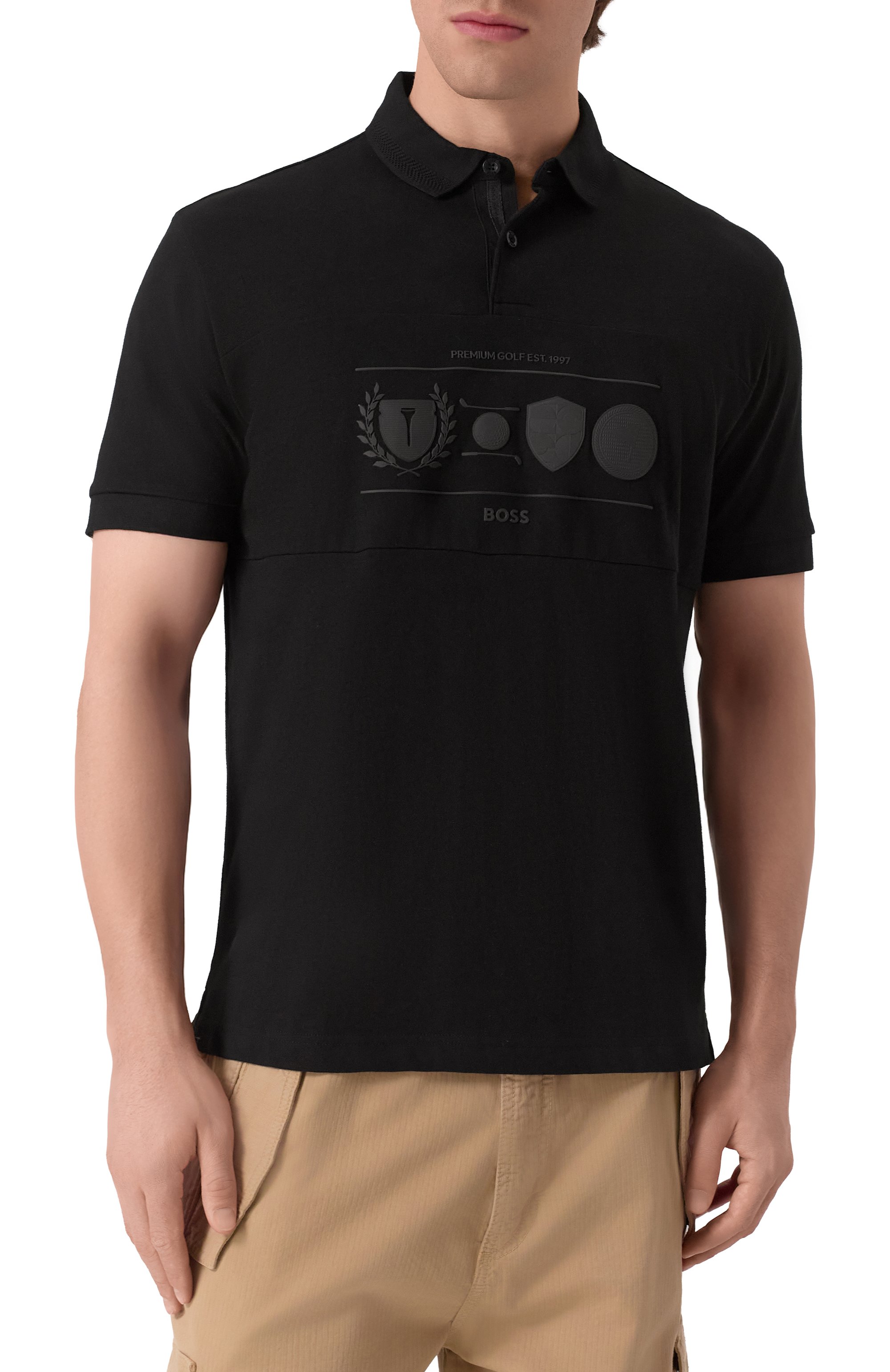 Хлопковое поло BOSS GREEN, арт. 50538111, фото 3