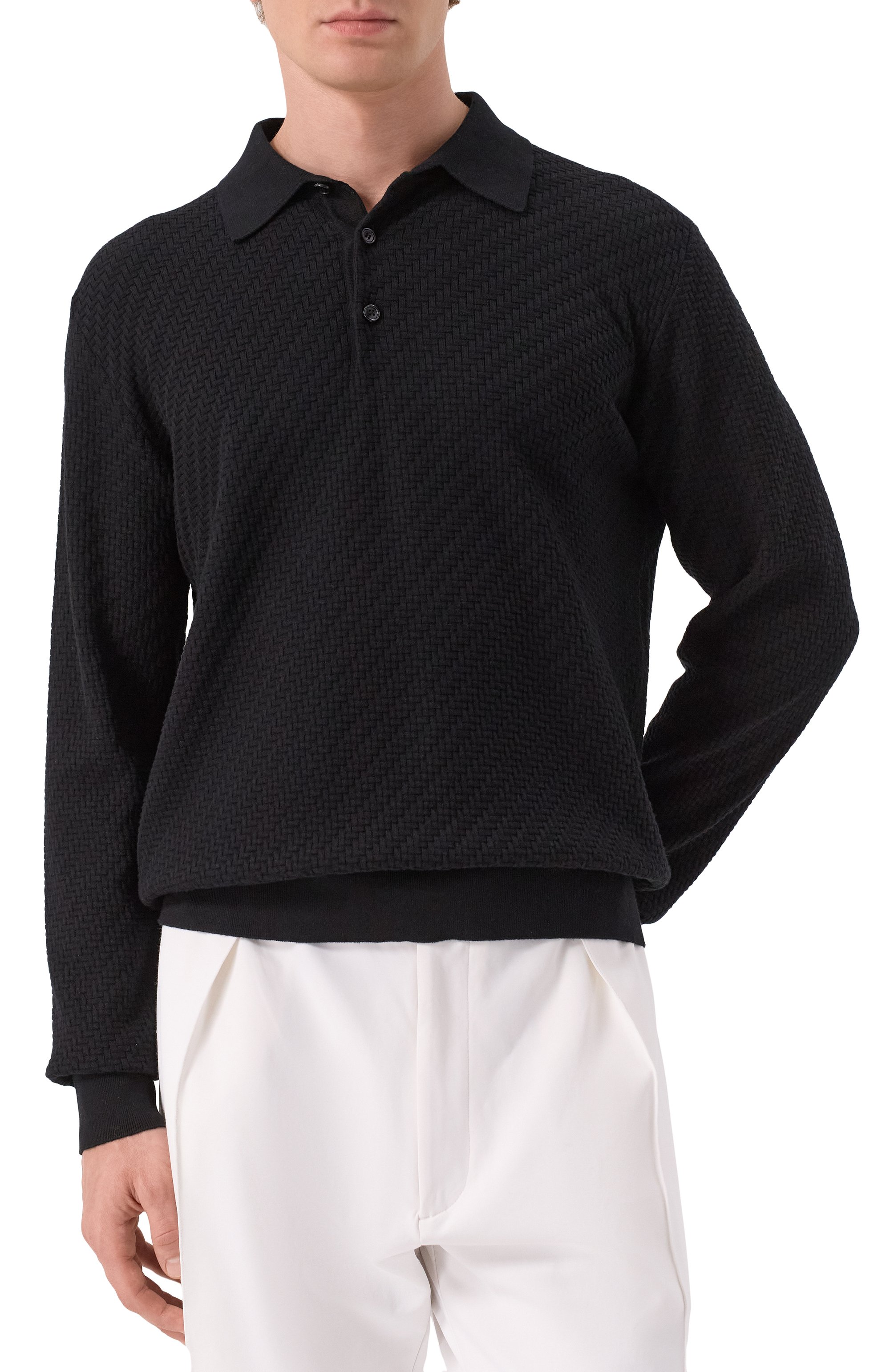 Поло из шелка и хлопка BRIONI, арт. UMR10L/PAK22, фото 3