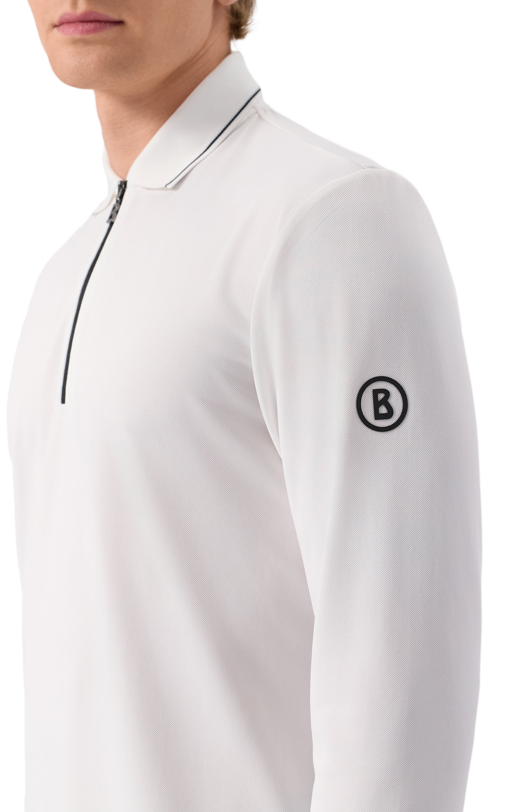 Поло BOGNER белого цвета по цене 26400 руб., арт. 52169623, фото 5 Поло BOGNER, арт. 52169623, фото 5