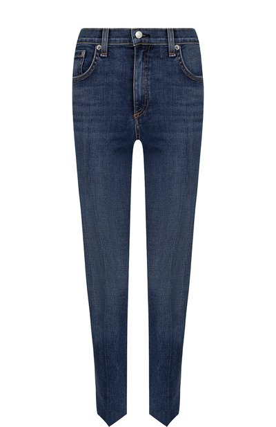 Женские укороченные джинсы-скинни с потертостями RAG AND BONE, арт. W1566K520MAN