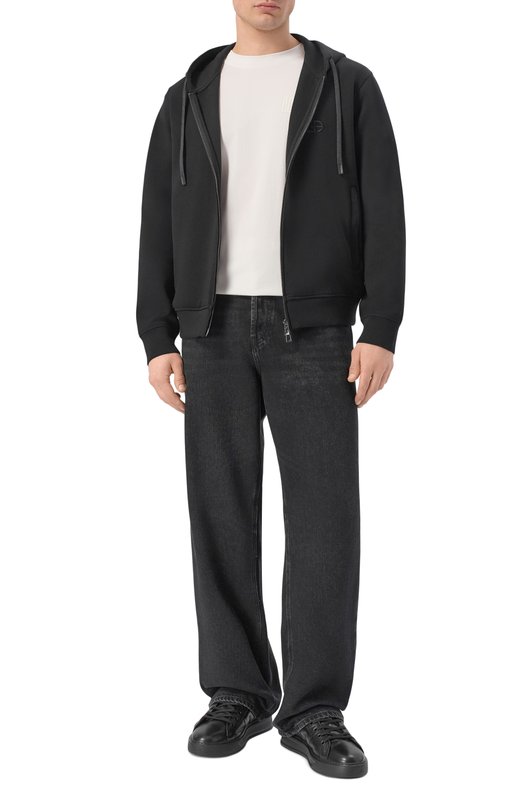 Кожаные кеды Polignano Fabi FU0459/S0FIA Чёрный  FU0459/S0FIA Фото 2