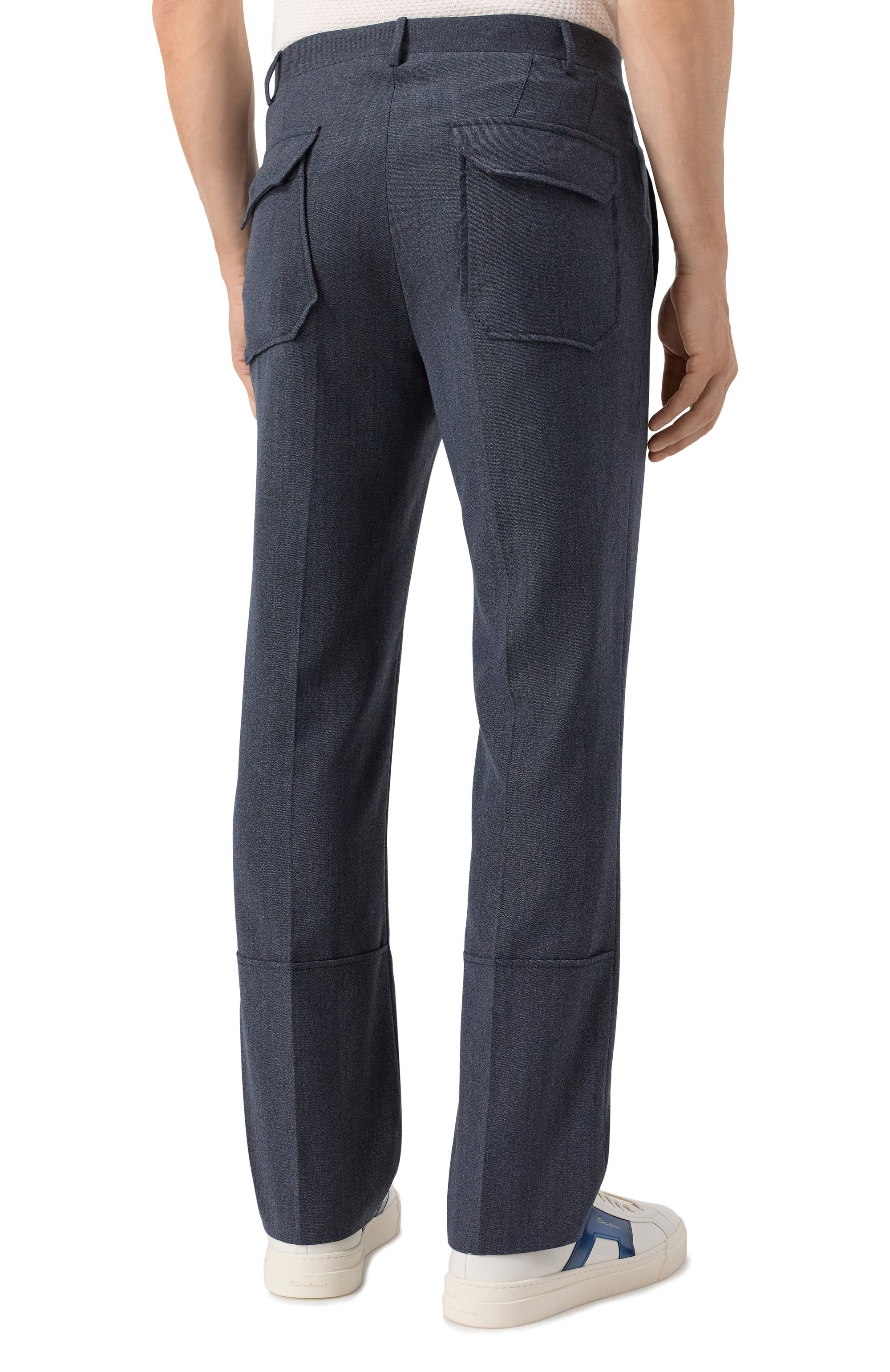 Брюки из шерсти и хлопка CORNELIANI, арт. 264544-2618331, фото 4