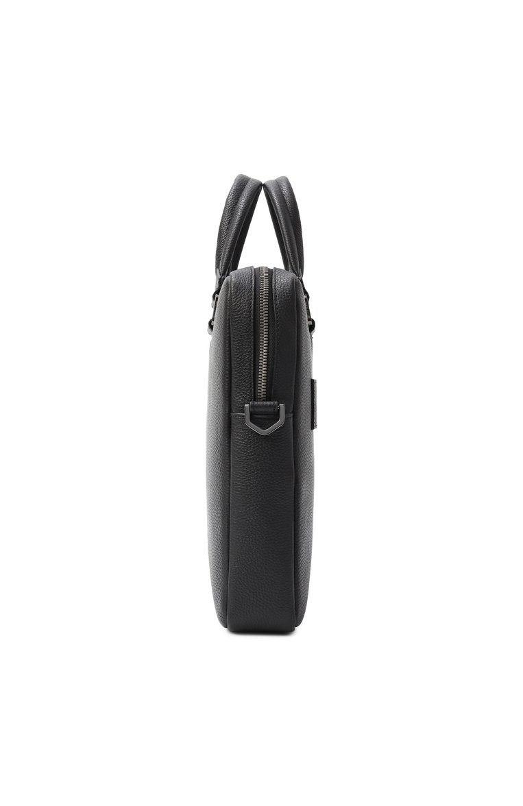 Мужская портфель côme LANCEL черного цвета, арт. A13445 | Фото 4 (Размер: large; Ремень/цепочка: На ремешке; Материал: Натуральная кожа; Сумки-технические: Портфели; Автоматизация ТО: Проставлено; Автоматизация состава: Проставлено)