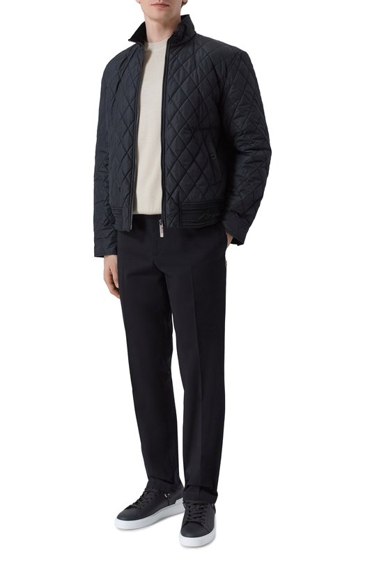 Утепленный бомбер Burberry 8110187 Чёрный  8110187 Фото 2