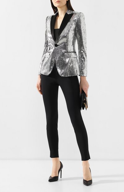 Шерстяные брюки DSQUARED2 черного цвета по цене 33200 руб., арт. S75KA0943/S40320, фото 2 Шерстяные брюки DSQUARED2, арт. S75KA0943/S40320, фото 2
