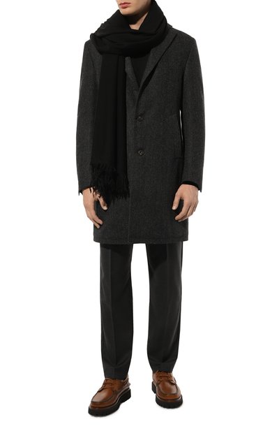 Шерстяной шарф RICK OWENS черного цвета по цене 69650 руб., арт. RU02C7487/M, фото 3 Шерстяной шарф RICK OWENS, арт. RU02C7487/M, фото 3