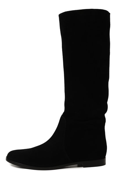 Замшевые сапоги SERGIO ROSSI черного цвета по цене 93300 руб., арт. A59670/MCRM13, фото 4 Замшевые сапоги SERGIO ROSSI, арт. A59670/MCRM13, фото 4