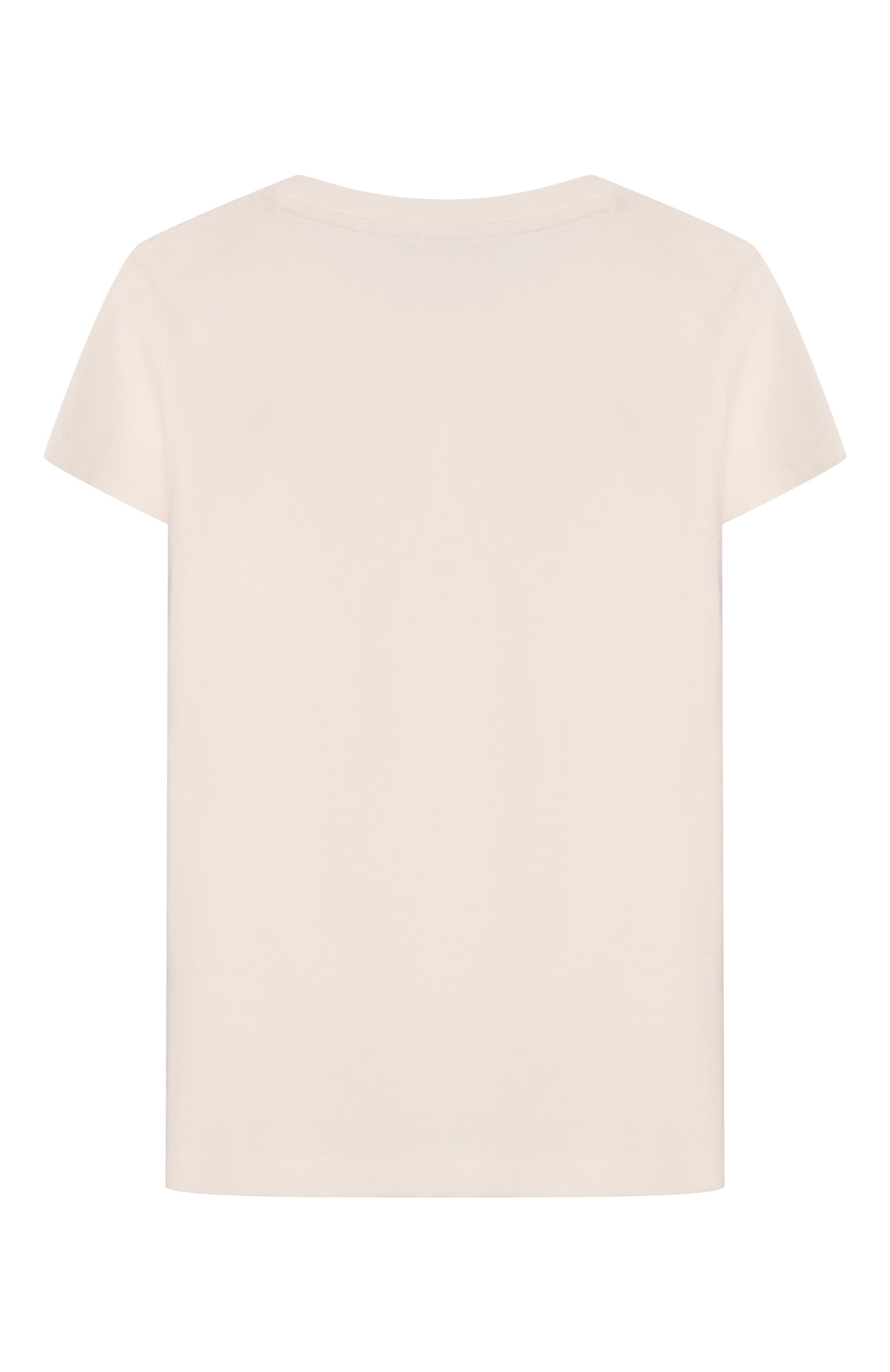 Хлопковая футболка BALMAIN кремового цвета по цене 21550 руб., арт. BY8A01, фото 2 Хлопковая футболка BALMAIN, арт. BY8A01, фото 2