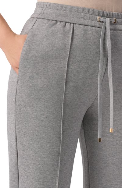 Хлопковые брюки MARINA SPORT серого цвета по цене 25400 руб., арт. MEDEA, фото 5 Хлопковые брюки MARINA SPORT, арт. MEDEA, фото 5