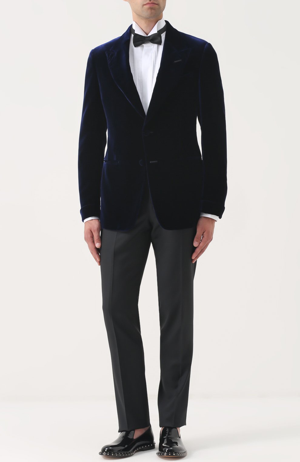 Бархатный однобортный пиджак TOM FORD, арт. 271R40/11SQ40, фото 2