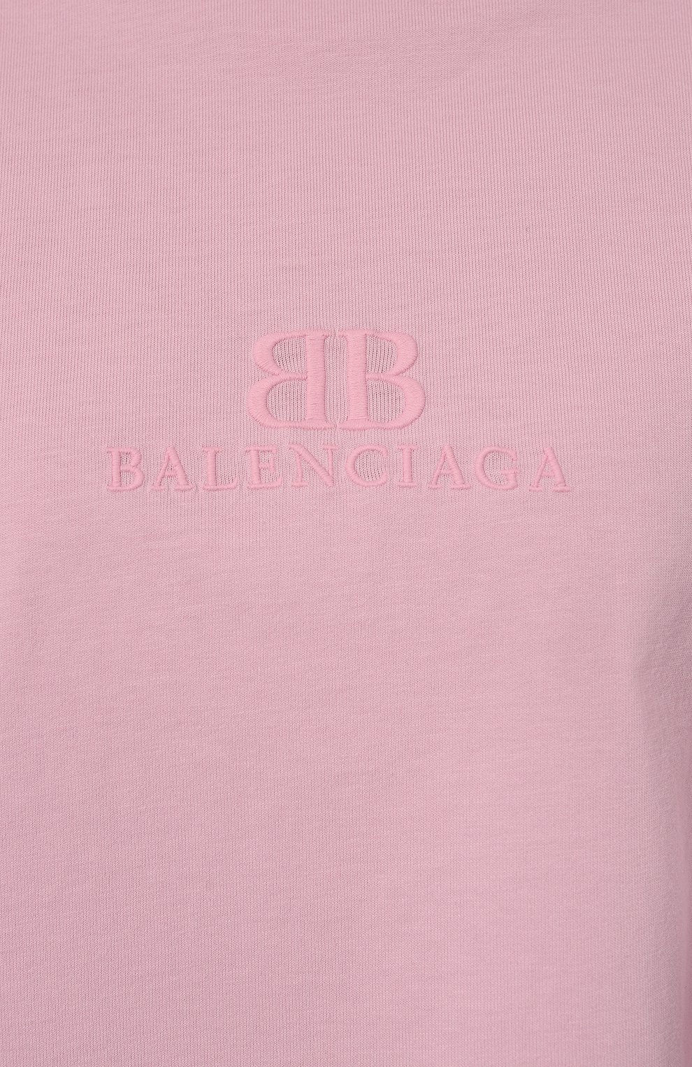 Хлопковая футболка BALENCIAGA розового цвета по цене 79150 руб., арт. 783399/TQVS8, фото 5 Хлопковая футболка BALENCIAGA, арт. 783399/TQVS8, фото 5
