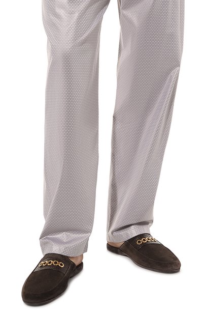 Домашние туфли с отделкой из кожи аллигатора STEFANO RICCI, арт. UL01_P757/CSSD/ALLIGAT0R MISSISSIPPIENSIS, фото 3