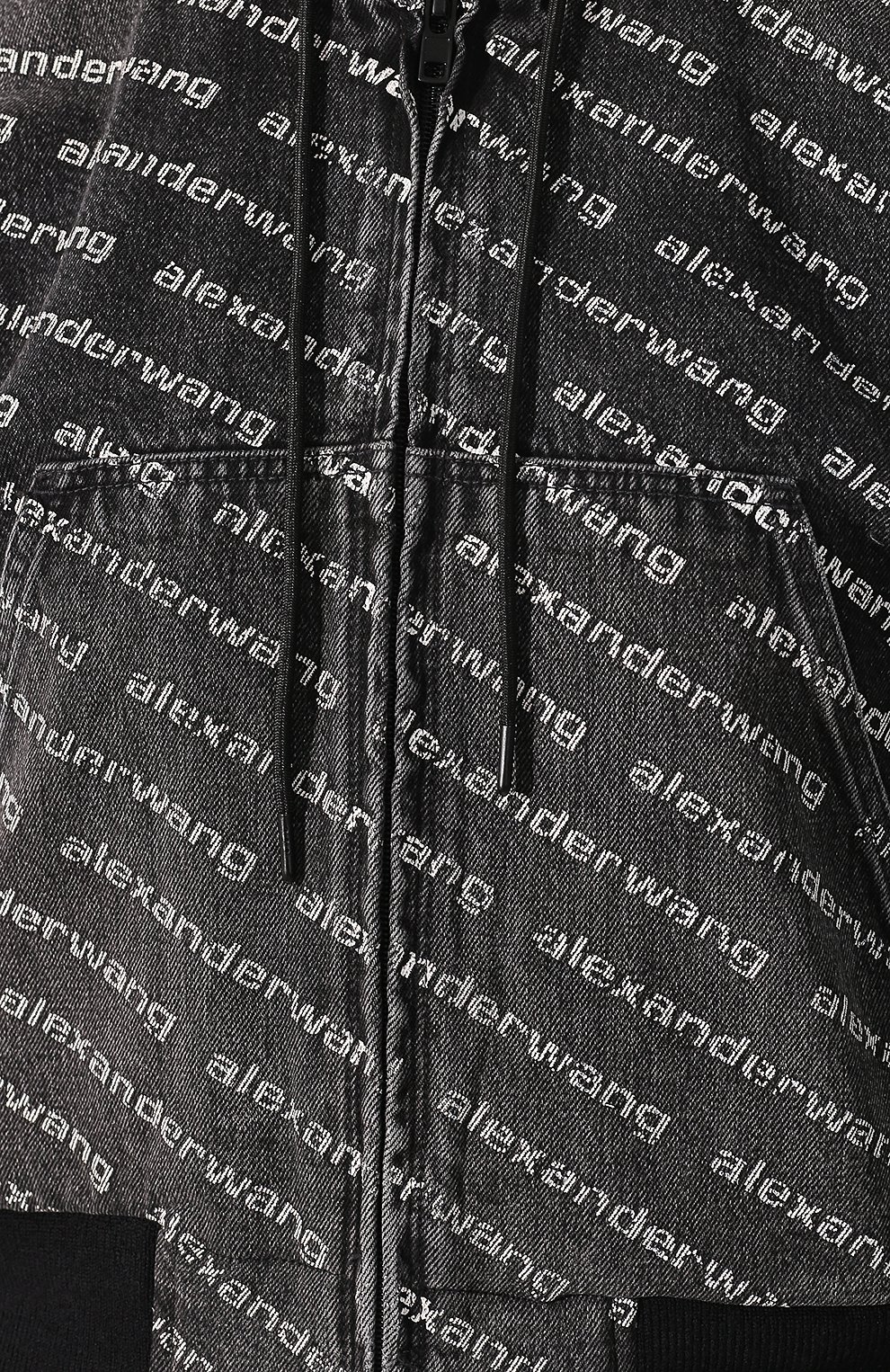 Джинсовый бомбер ALEXANDER WANG черно-белого цвета по цене 59950 руб., арт. 4D992394CG, фото 5 Джинсовый бомбер ALEXANDER WANG, арт. 4D992394CG, фото 5