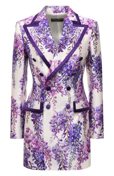 Женский жакет из шелка и вискозы DOLCE & GABBANA, арт. F290KT/FSTAP