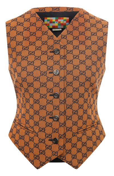 Женский хлопковый жилет GUCCI, арт. 663822 ZAF4S