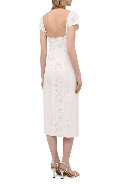 Платье изо льна и вискозы JACQUEMUS, арт. 211DR15/113114, фото 4